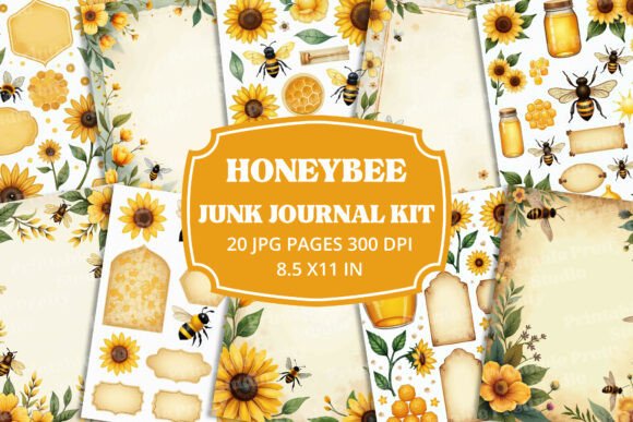 Beautiful Honeybee Junk Journal Kit: A Designer's Sweet Spot