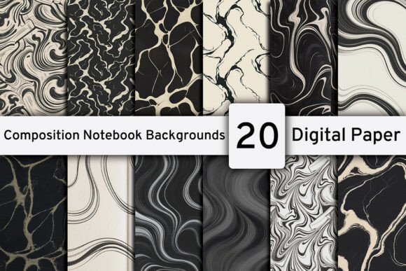 Composition Notebook Digital Paper: A Designer's Take