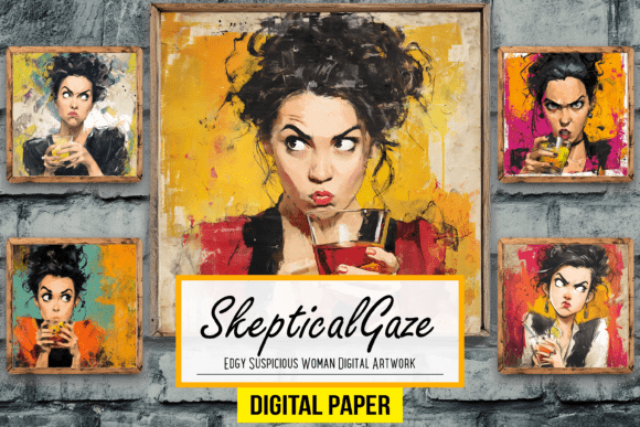 Edgy Suspicious Woman Digital Artworks: Unleash Your Boldest Creative Voice