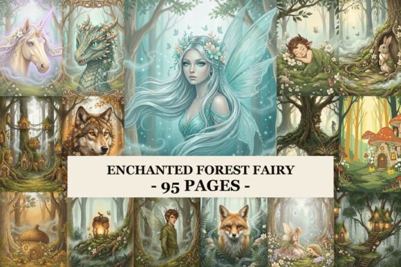 Enchanted Forest Fairy: A Digital Instant Download for Your Magical Projects