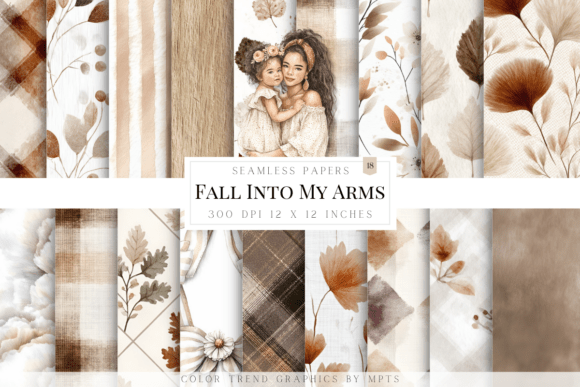 Fall into My Arms: Digital Papers for Autumn Projects