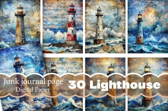 Maritime Magic: Crafting with Lighthouse Junk Journal Pages