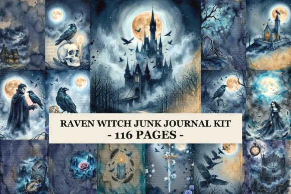 Raven Witch Junk Journal Kit: A Deep Dive into Dark Romance Ephemera