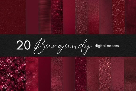 Rich Elegance: Using Burgundy Digital Paper in Modern Design