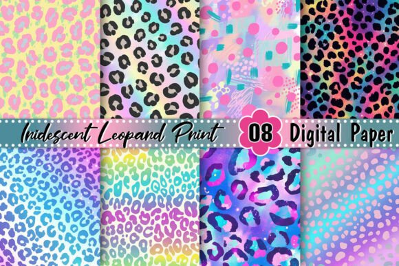 The Allure of Iridescent Leopard Print Backgrounds