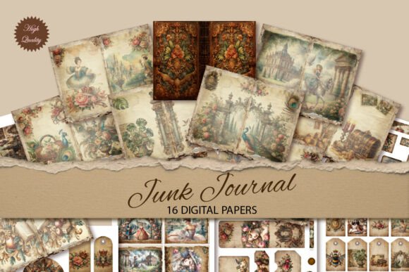 The Timeless Allure of Old Time Junk Journal Paper Background