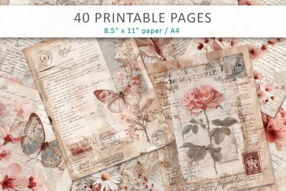 Timeless Elegance: Using Shabby Chic Junk Journal Pages